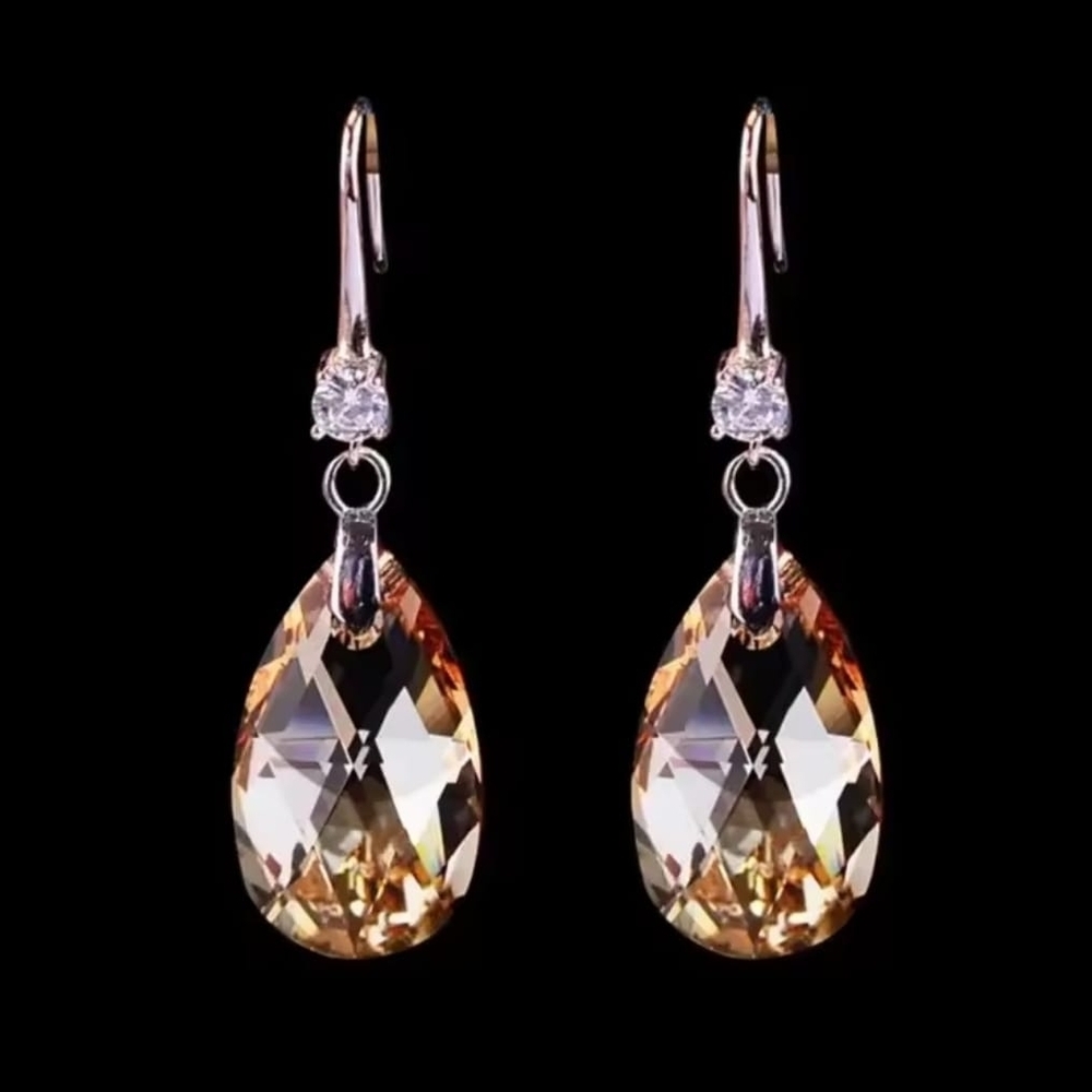 Crystal water drops fashionable shiny women dangle sexies19 - Picture 2 of 6